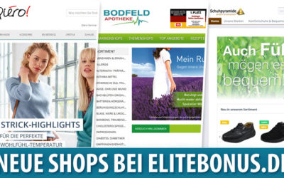 Neu bei elitebonus.de: Qiero, Bodfeld Apotheke & Schuhpyramide
