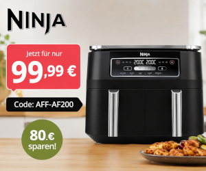 Ninja Foodi Dual Zone für 99,99 € mit Code AFF-AF200
